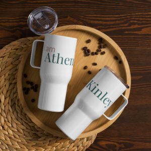 I Am Athena Kinley Large Travel Mug
